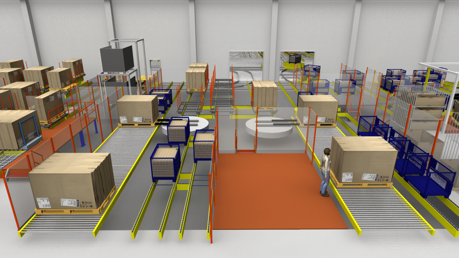 Porsche Simulation automatic high-bay warehouse