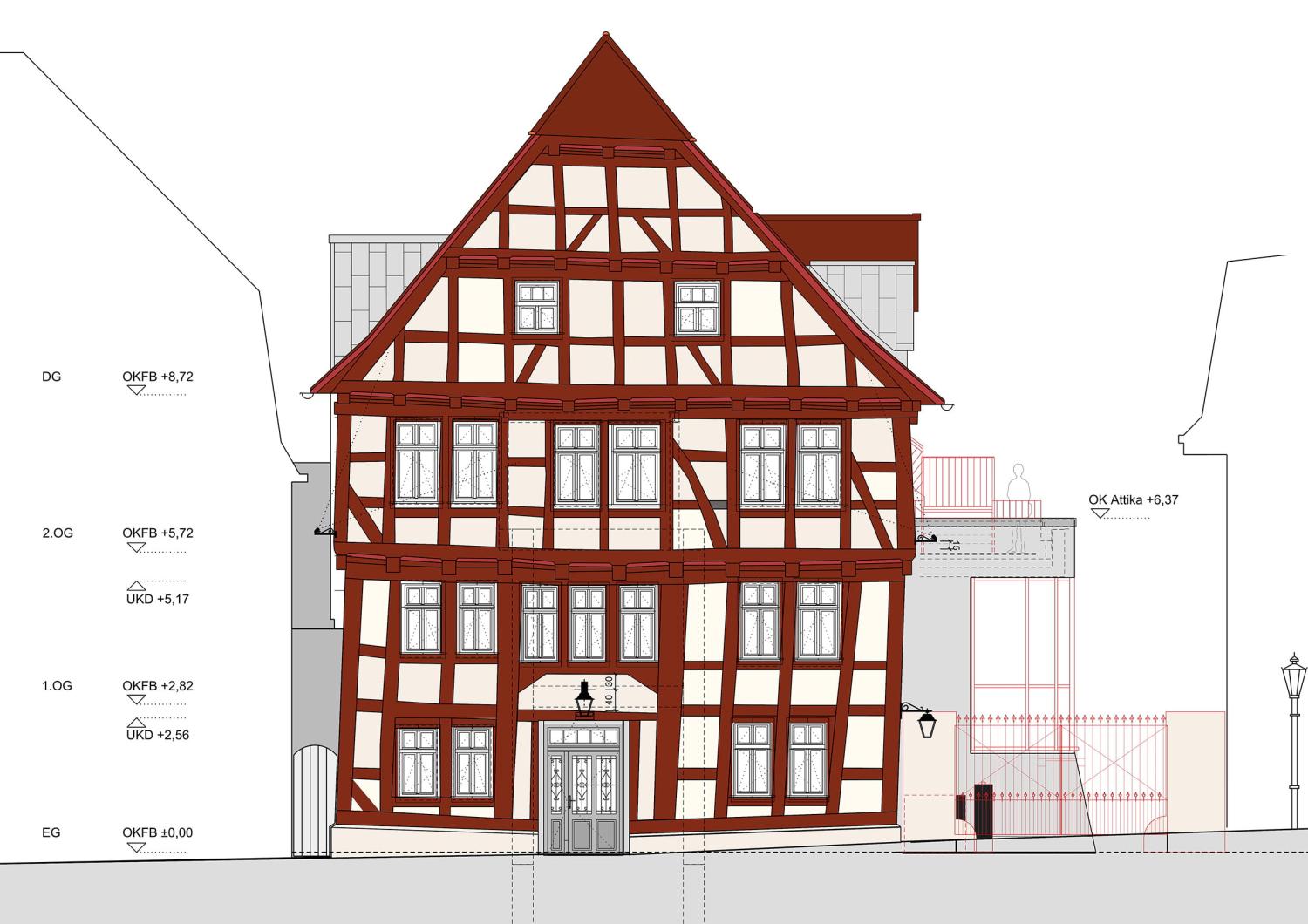 Conversion and Renovation at Marktstrasse 28 in Grebenstein