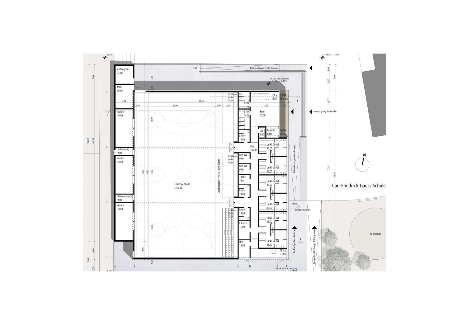 Dreifeld-Sporthalle Friedland