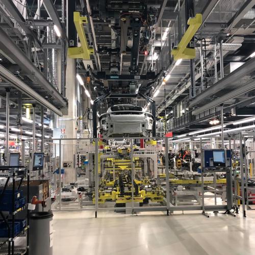 Porsche Taycan assembly and logistics